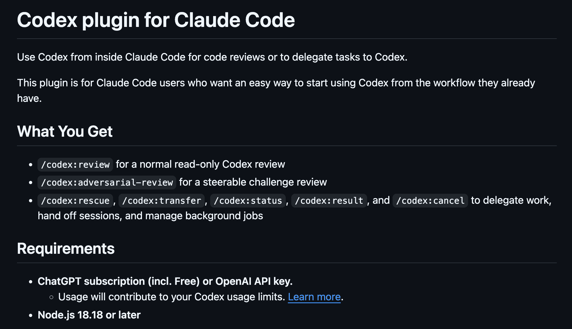 codex-plugin-cc 安裝說明頁