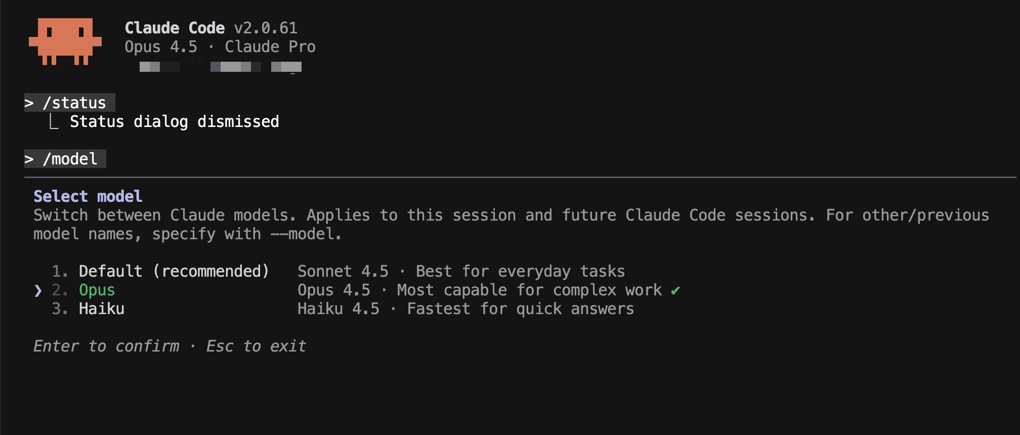 Claude Code Pro 方案現在也能使用 Opus 4.5 模型了！