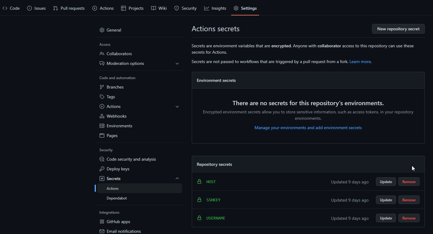 github_action_secrets_setting