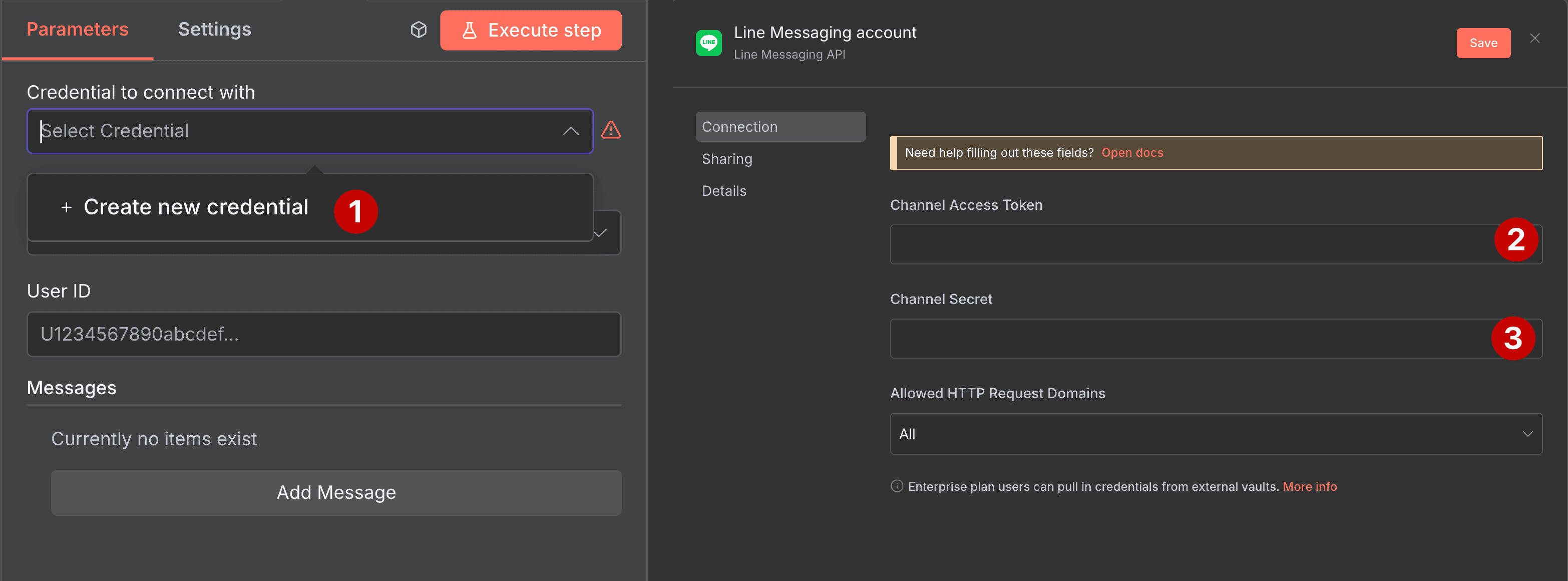 n8n_line_messaging-credential_settings