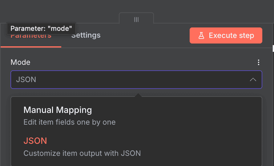 n8n Set 節點兩種模式比較，Manual Mapping 視覺化操作 vs JSON Output 批量設定