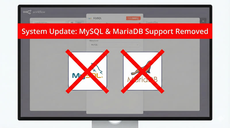 n8n 2.0.0 不再支援 MySQL / MariaDB