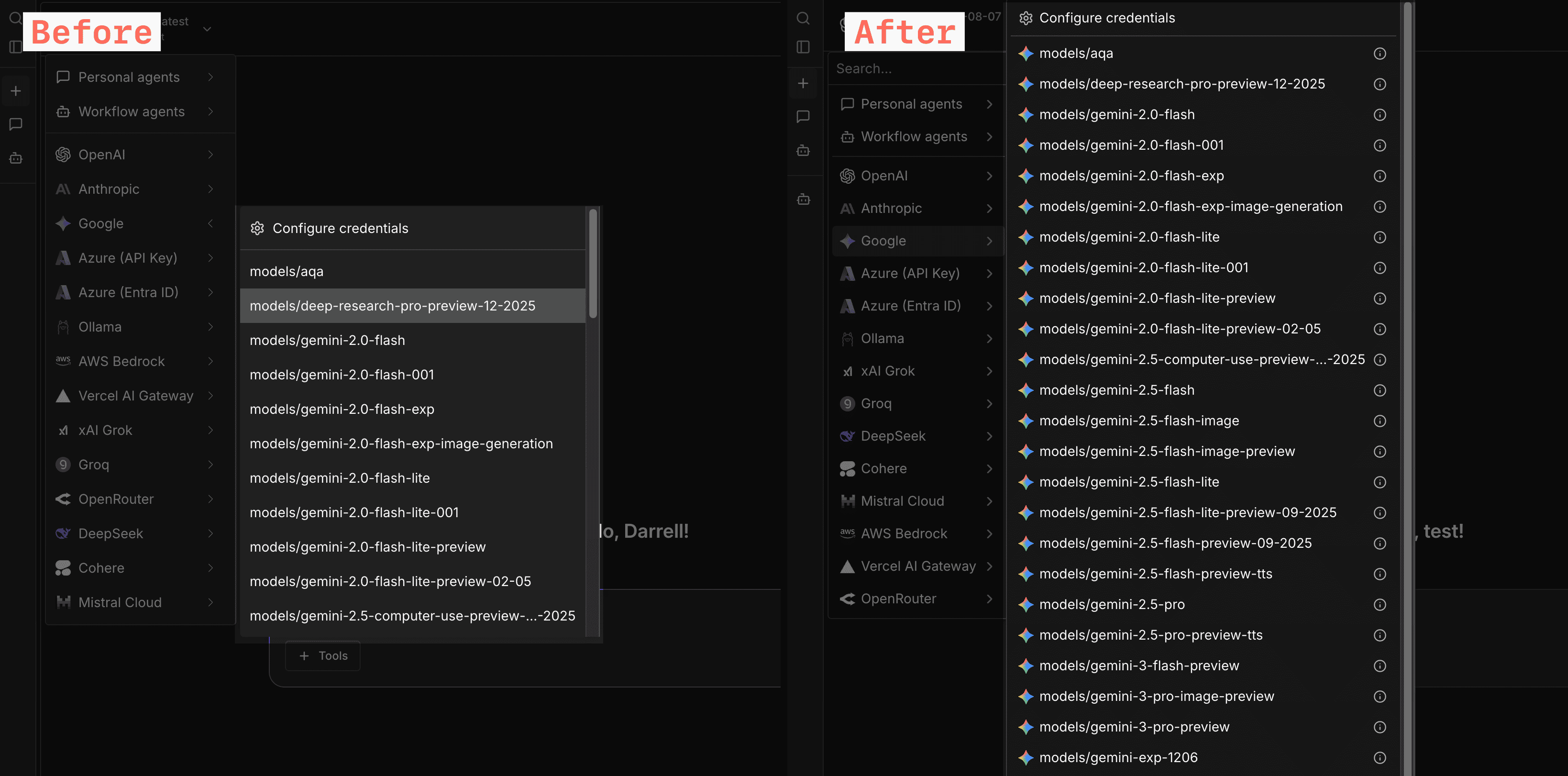 ChatHub 模型選擇加入搜尋和分組功能