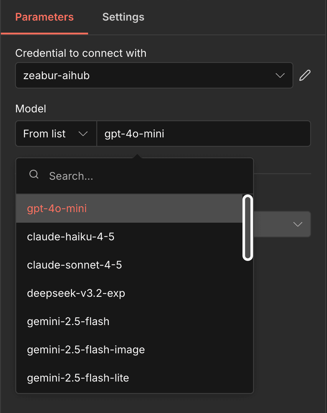 n8n 測試 Zeabur AI Hub Credential 是否成功