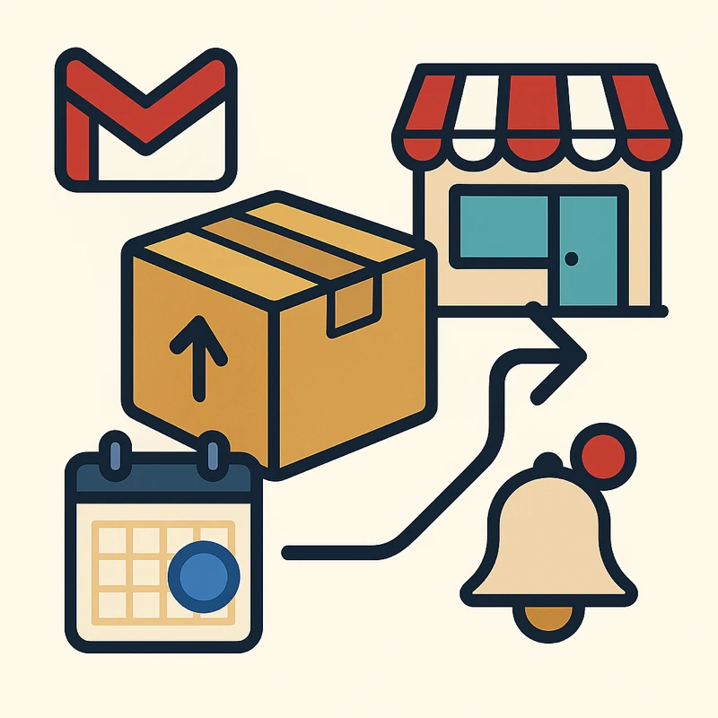 Gmail 電商取貨提醒自動化